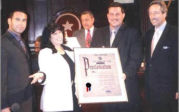 Fran receiving the NYC Proclamation